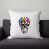 Skull Design with Simple Background A clear and transparent illustration of a skull with a simple background.