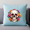 Close-up Skull Illustration A close-up image of a skull with a clear background, suitable for high-resolution printing or digital use.