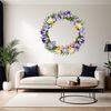 Free Floral Wreath PNG Download A floral wreath made from various flowers and foliage, available as a high-resolution PNG file.