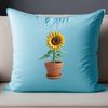 Beautiful Large Sunflower Graphic A high-resolution PNG image of a sunflower in full bloom against a clear background.