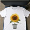 Bright Yellow Sunflower in Clear Background A high-resolution PNG image of a bright yellow sunflower in a clear background.