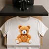 Cuddly Teddy Bear Silhouette A high-resolution transparent PNG image of a cuddly teddy bear with a clear background.