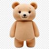 A transparent high-resolution teddy bear illustration suitable for commercial and personal use.