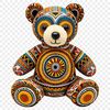 High Res Teddy Bear Graphic A high-resolution transparent teddy bear icon with a clear background, suitable for commercial use and print projects.