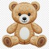 A high-resolution transparent teddy bear in a clear background PNG format, ideal for commercial or personal use.