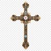 Transparent PNG image of a crucifix with a simple design, suitable for commercial or personal use.