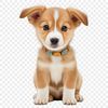 Adorable Puppy Face Graphic Design Image A small dog with a cute expression on its face, suitable for various graphic designs.