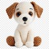 A high-resolution transparent PNG image of a cute cartoon puppy with a clear background.