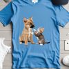 Cute Furry Friends Sitting Together A cute puppy and kitten sitting together on a clear background, suitable for personal or commercial use.