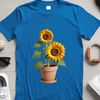 Bright Blooms Transparent PNG Image A high-resolution, transparent PNG image of a single sunflower with a clear background.