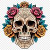Free High-Resolution Skull Clipart A high-resolution transparent PNG skull on a clear background.