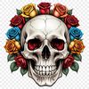 A high-resolution transparent skull image with a clear background, suitable for commercial or personal use.