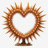 Stylized Love Heart PNG Icon A high-resolution transparent PNG image of a stylized love heart with a clear background.
