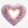 A large transparent PNG graphic of a stylized heart icon suitable for web design and commercial use.