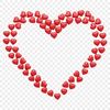 Heart Silhouette PNG Icon A transparent PNG image of a stylized heart with a clear background, suitable for commercial or personal use.