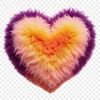 Heart Silhouette with Clear Background A high-resolution transparent heart with a clear background, suitable for commercial or personal use.
