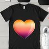 A heart-shaped icon with a clear background, suitable for sublimation printing or digital use.