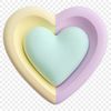 Transparent Heart Clipart for Commercial Use A large, transparent heart icon with a clear background, suitable for commercial or personal use in various design projects.