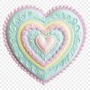 Transparent Heart Graphic with Clear Background A high-resolution transparent heart graphic with a clear background, suitable for commercial use.
