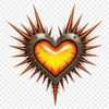 Free Transparent Love Heart Image A transparent PNG image of a heart icon in high resolution.