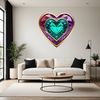 Love Heart Icon on Clear Background Heart symbol on a transparent background, ideal for commercial or personal use in designs and graphics.