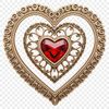 Beautiful Red Heart Icon A high-resolution transparent PNG image of a red love heart with a clear background, ideal for commercial or personal use.