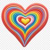 Transparent PNG heart icon on a clear background.