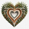A transparent PNG image of a heart symbol with a clear background.