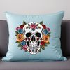 Free Printable Skull Template A transparent skull illustration in high resolution with a clear background.