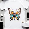 Delicate Butterfly with Clear Background A colorful, high-resolution transparent image of an insect with delicate wings.