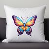 High-Res Insect Illustration A high-resolution transparent PNG image of a colorful butterfly with intricate details against a clear background.