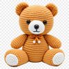 Cute Transparent Teddy Bear PNG Image A high resolution transparent teddy bear image with clear background suitable for sublimation and commercial use.