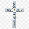 Simple religious icon of a cross in a white PNG format suitable for printing and digital use.