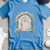 Enchanted Entrance with Clear Background A colorful fairy door with intricate details and a transparent background.