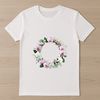 Free Wreath Template for Designers A high-resolution floral wreath with transparent background, suitable for commercial or personal use in various designs.