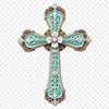 Free Transparent Religious Symbol A transparent PNG icon of a traditional crucifix with a clear background.