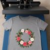 Free Downloadable Wreath PNG A transparent high-resolution floral wreath with a clear background, ideal for sublimation printing or DIY crafts.