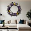 Beautiful Floral Wreath Clip Art PNG High-resolution floral wreath clip art with transparent background, suitable for commercial or personal use.