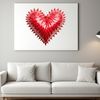 Clear Transparent Heart Graphic A transparent PNG heart graphic for sublimation printing or web design.