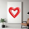 Simple Heart Design PNG A clear transparent PNG heart icon with a simple design.