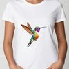 Colorful Bird for Print Design An illustration of a colorful hummingbird, suitable for print quality designs such as stickers, decals, or invitations.