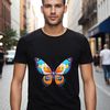 Colorful Winged Creature A colorful insect with delicate wings, suitable for high-resolution printing.
