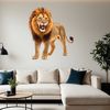 Wild Animal Icon - Lion PNG Image A majestic male lion with a shaggy mane in the savannah.