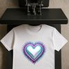 A high-resolution transparent PNG heart design ideal for printing or digital applications such as web design and DIY crafts.
