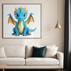 A high-resolution illustration of a dragon in a clear background, suitable for print and commercial use.