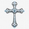 A simple transparent cross design with a clear background, suitable for various applications.