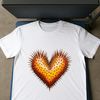 High Resolution Stylized Heart Image A clear, high-resolution PNG image of a stylized love heart on a transparent background.