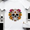 Clear Transparent Skull PNG Image A clear, transparent skull illustration with a simple background, suitable for high-resolution printing and sublimation.