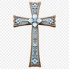 High-Res Crucifix Image A high-resolution, transparent PNG image of a simple crucifix.