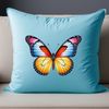 Colorful Insect Vector Image A large transparent image of a butterfly in vibrant colors against a clear background.